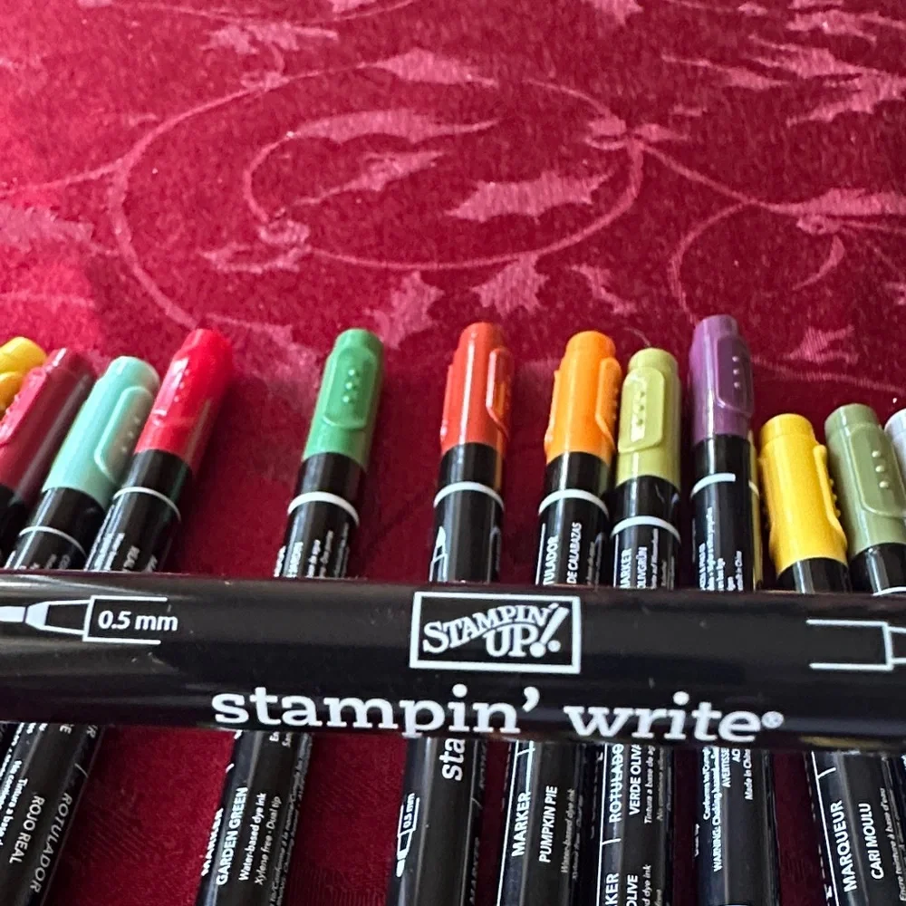 Stampin' Write Dual-Tip Markers Set Brush Tips Work/FINE TIPS DO NOT WORK - Picture 2 of 3